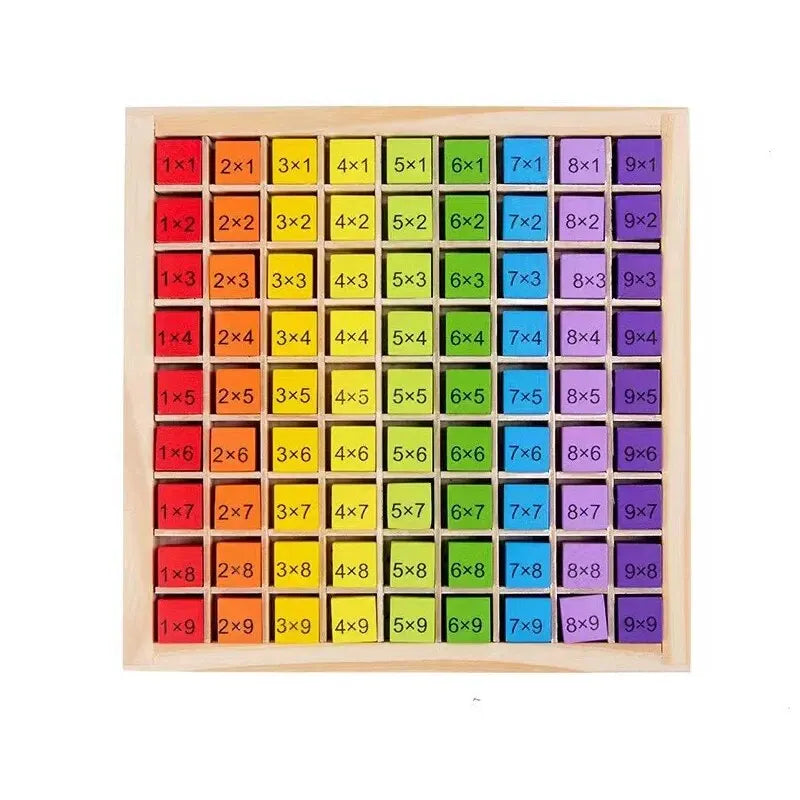Montessori Wooden 99 Multiplication Board