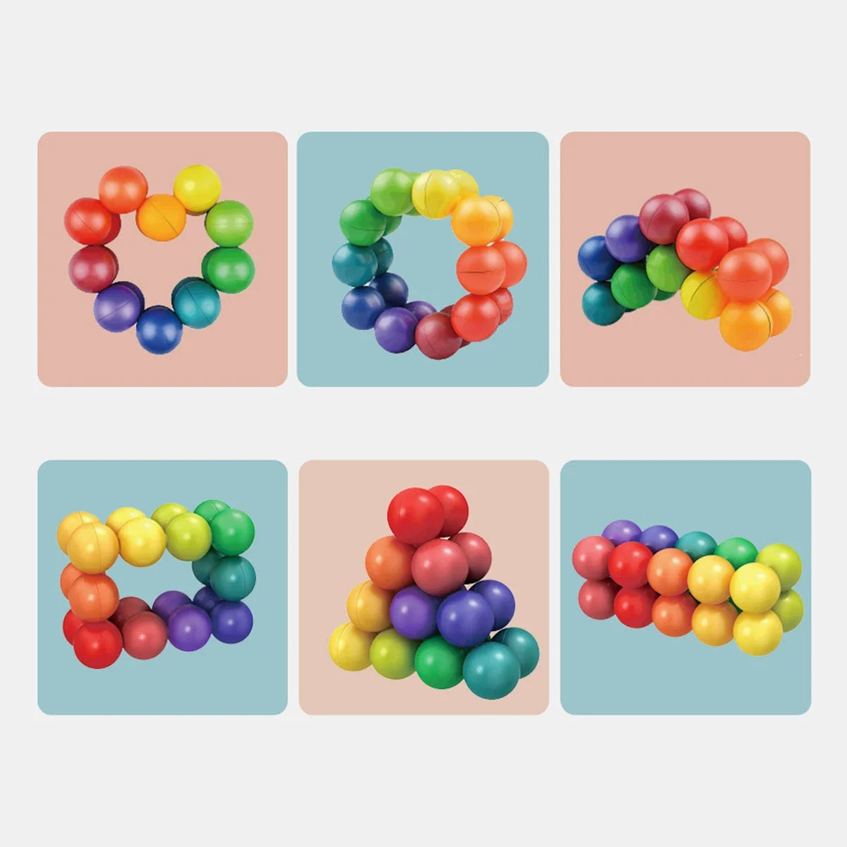 3D Rotating Sensory Fidget Balls – Educational Stress Relief Toy