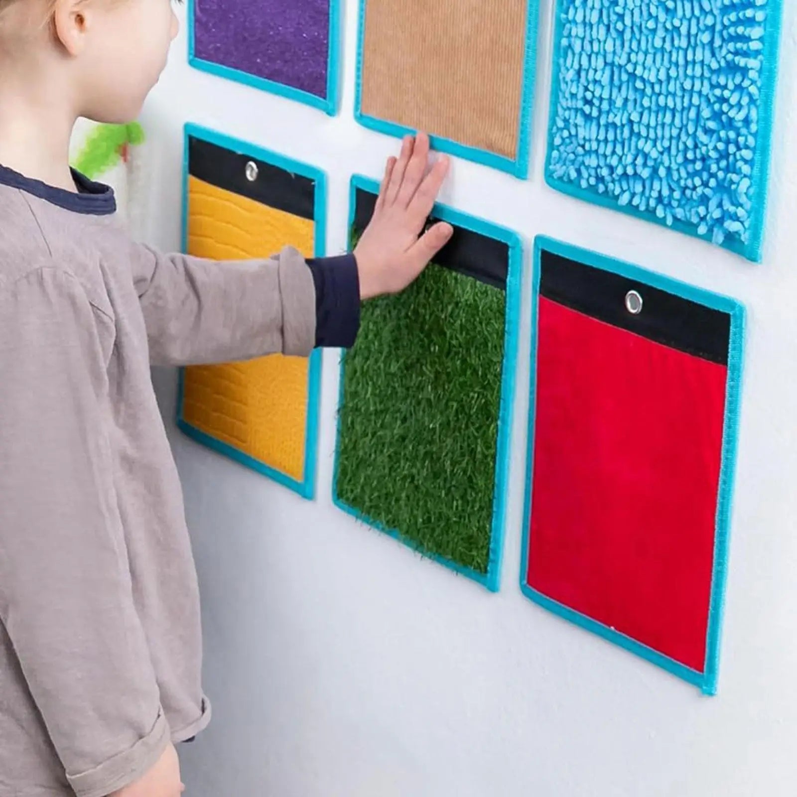 8pcs Felt Sensory Mats – Textured Exploration Tiles for Kids & Autism Learning