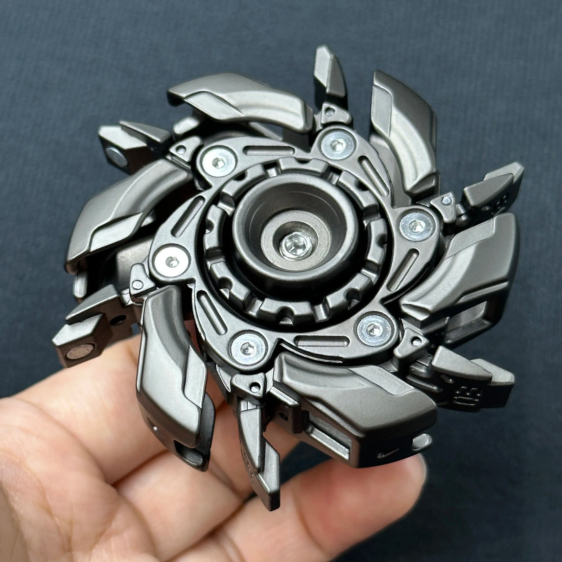 EDC Magnetic Fidget Slider – Open Armor Spinning Top Toy
