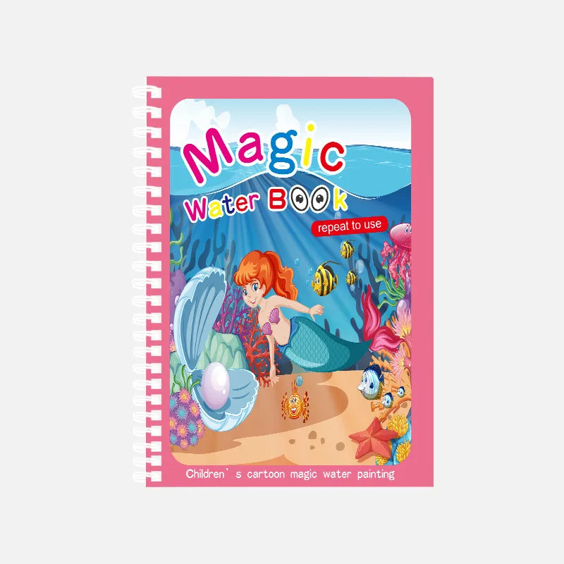 Magic Water Drawing Book – Reusable Montessori Coloring & Learning Toy for Kids