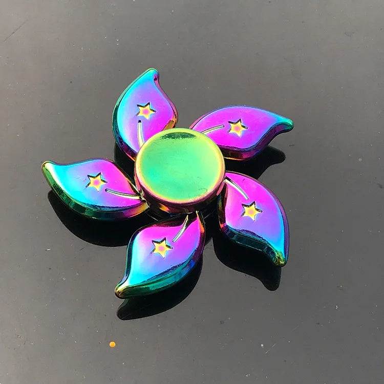 Metal Rainbow Fidget Spinner with R188 Mute Bearing