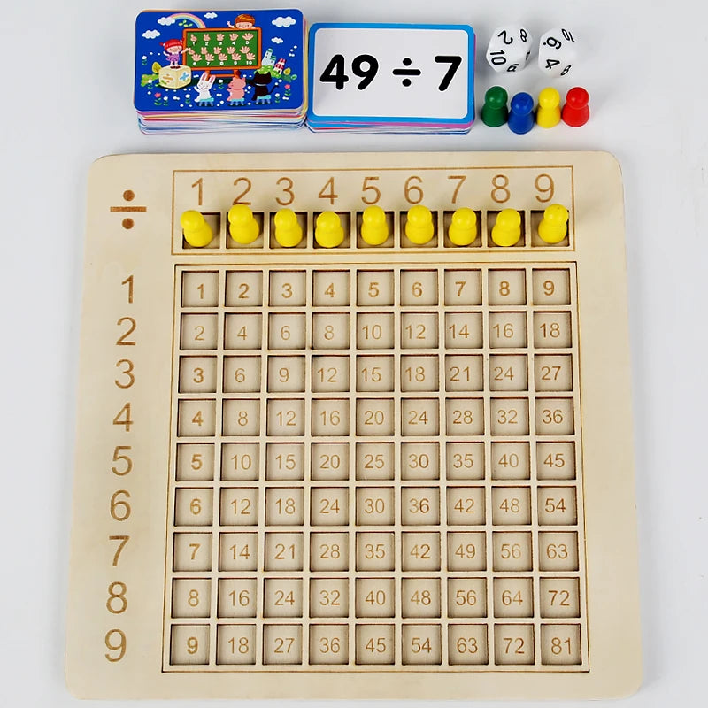Montessori Wooden 99 Multiplication Board