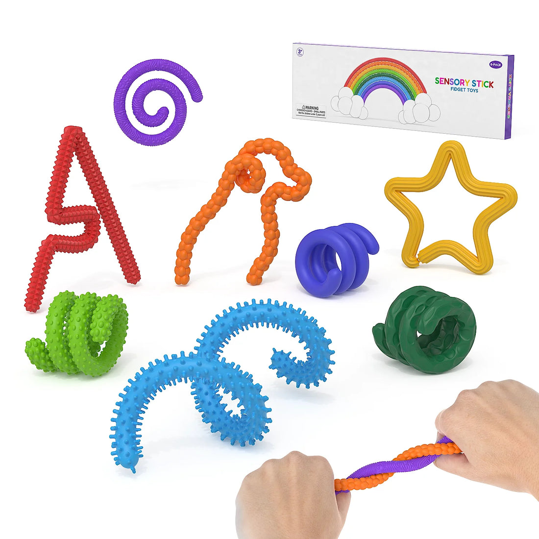 Fidget Sensory Sticks – Calming Anxiety Relief Toys for Kids & Students