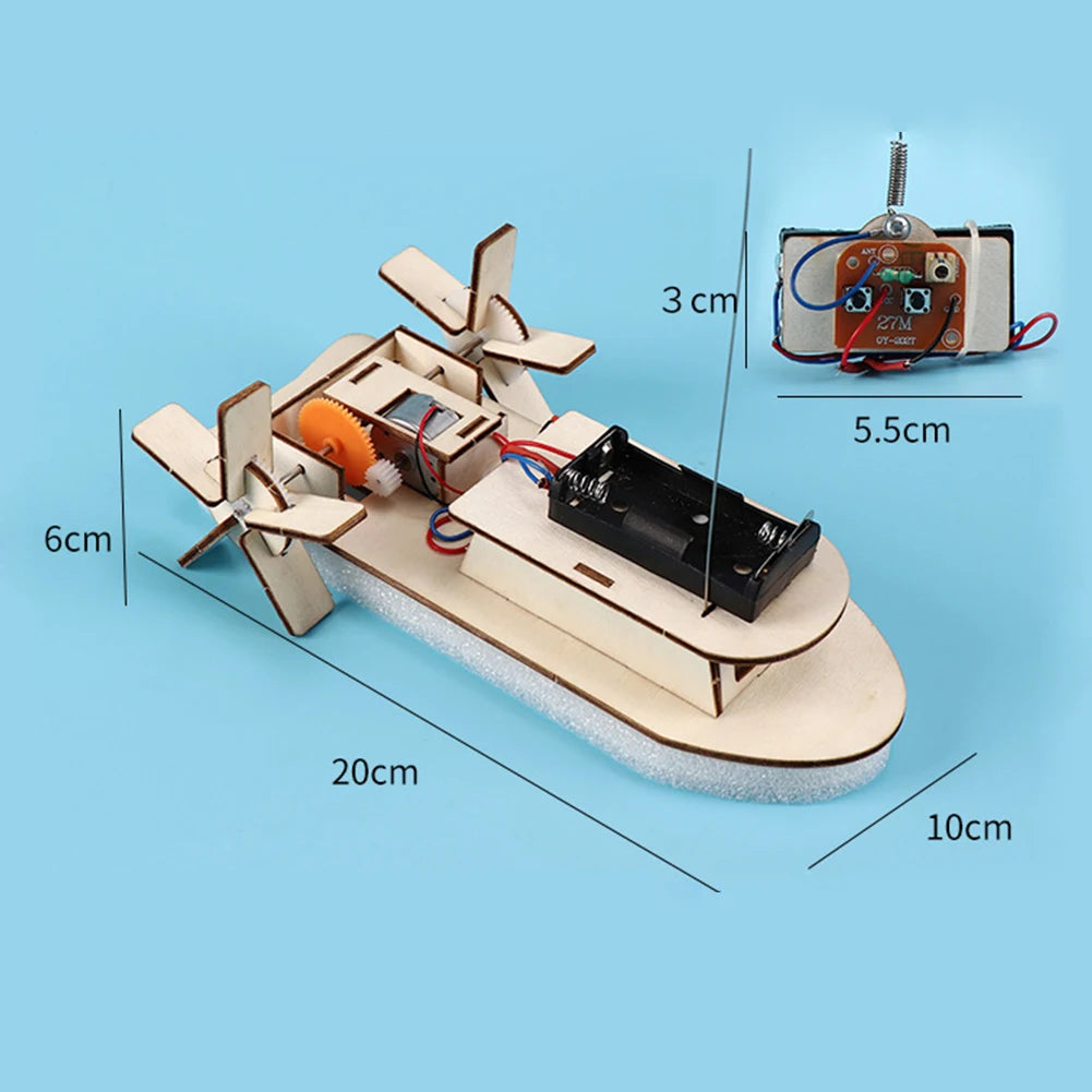 DIY 3D Wooden Car & Boat Science Experiment STEM Kit