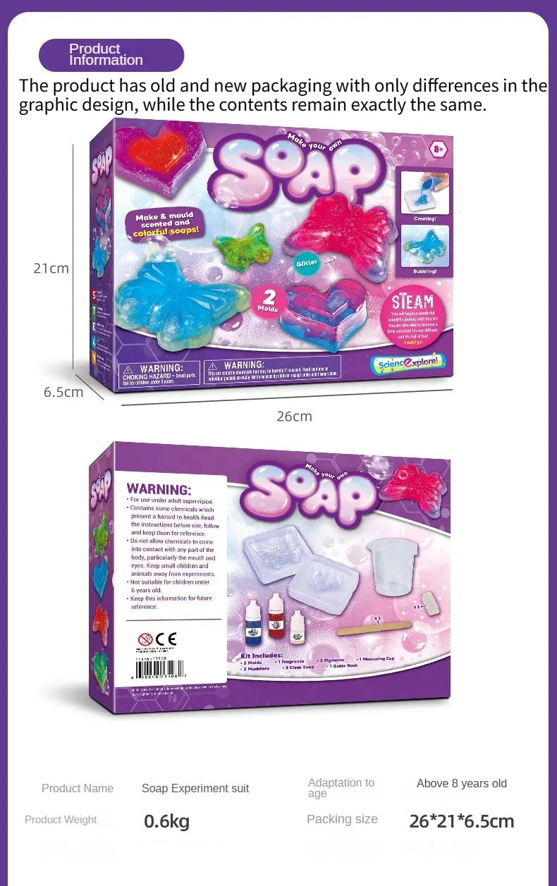 Kids DIY Magic Soap Science Experiment STEAM Kit