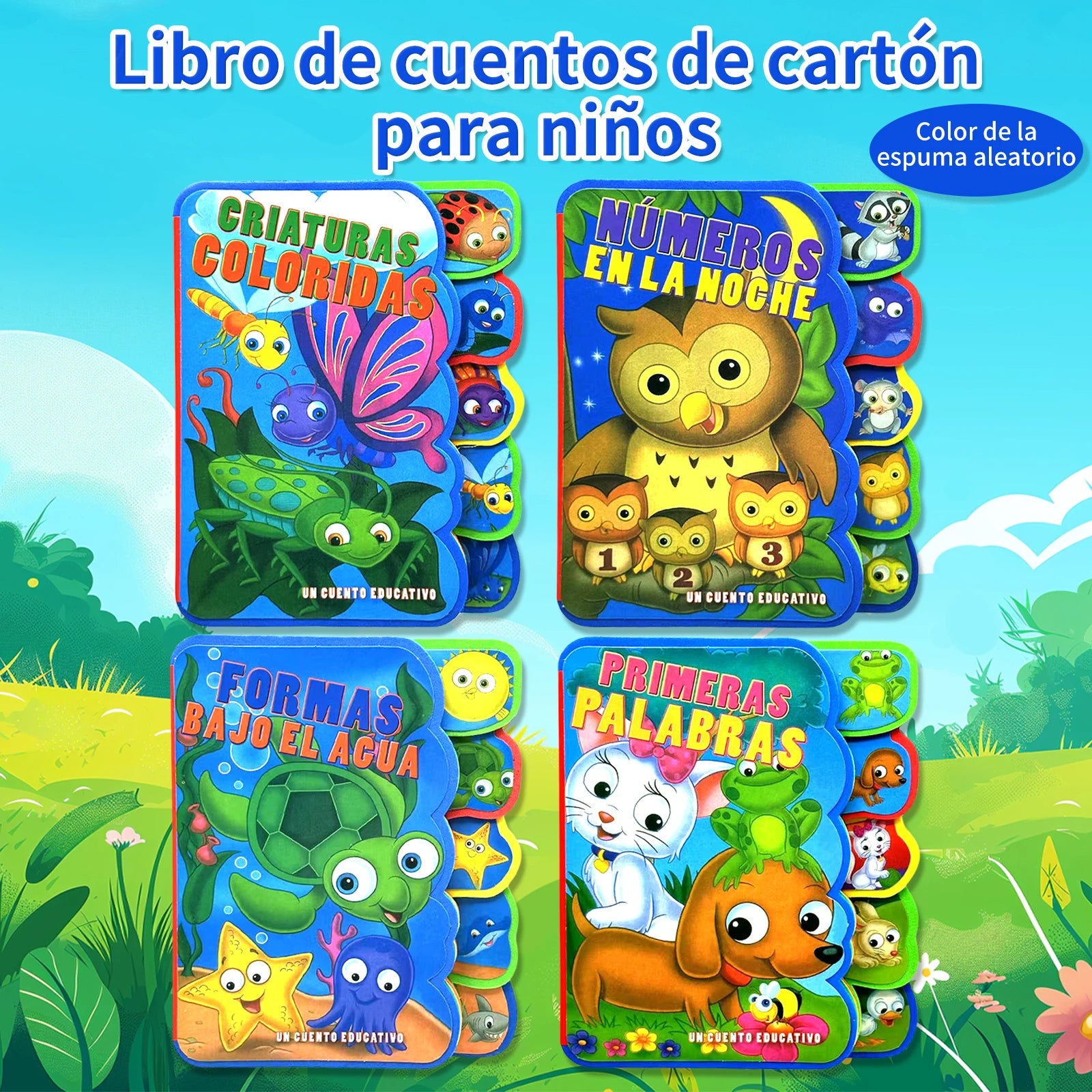Spanish Children’s Cardboard Picture Book – Animals & Insects