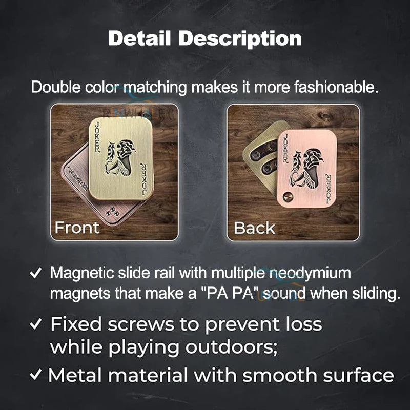 EDC Metal Push Slider Fidget Toy