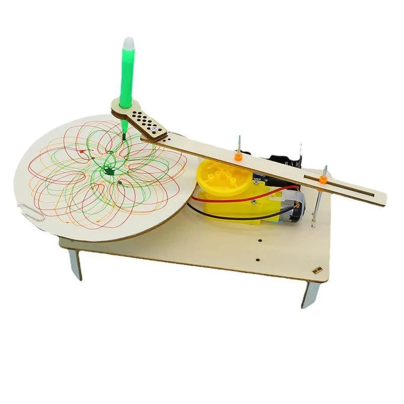 DIY Wooden Electric Plotter Drawing Robot STEM Kit