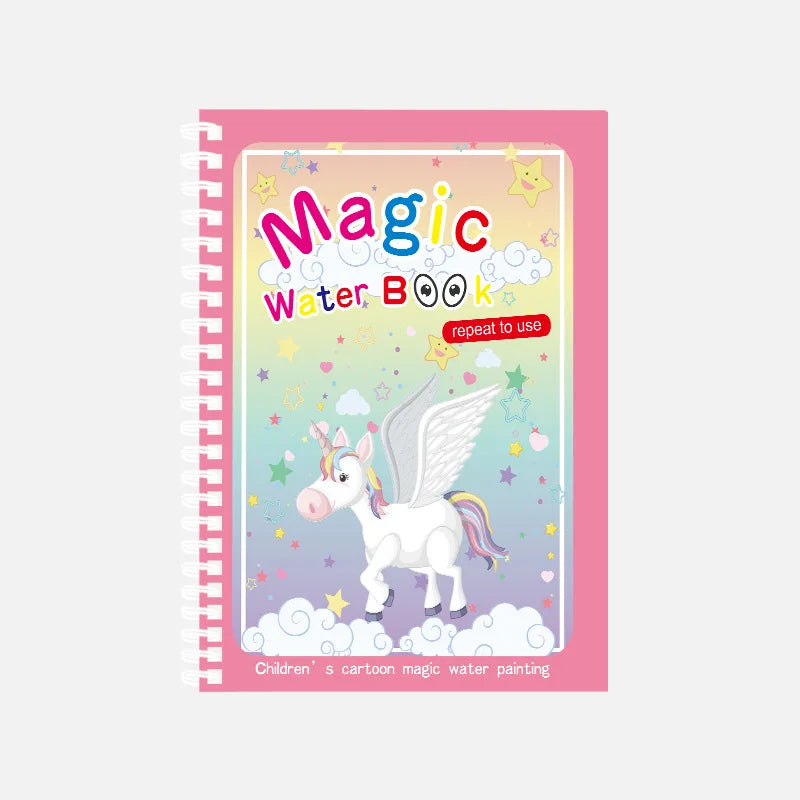 Magic Water Drawing Book – Reusable Montessori Coloring & Learning Toy for Kids