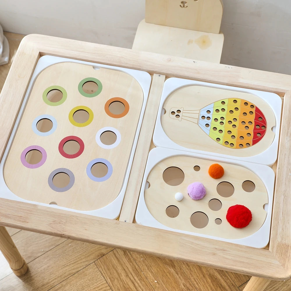 Montessori Sensory Tray Board – Classroom & Therapy Tool for Fine Motor Skills