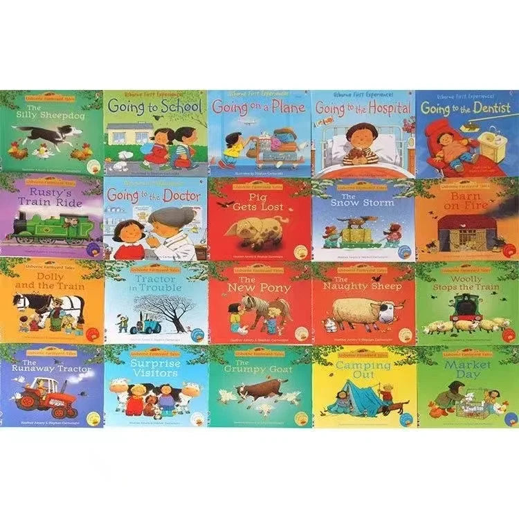 20-Book Usborne English Picture Storybook Set for Kids