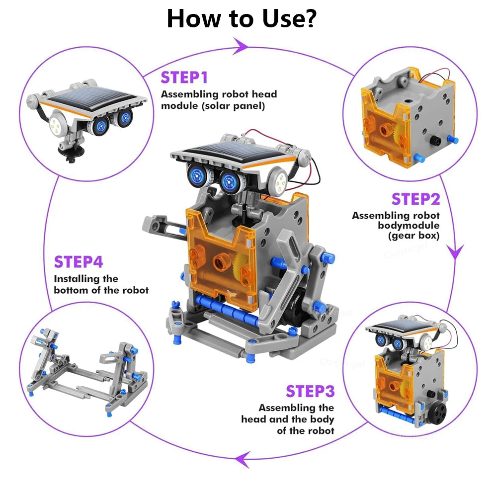 13-in-1 Solar Robot STEM Educational Science Kit