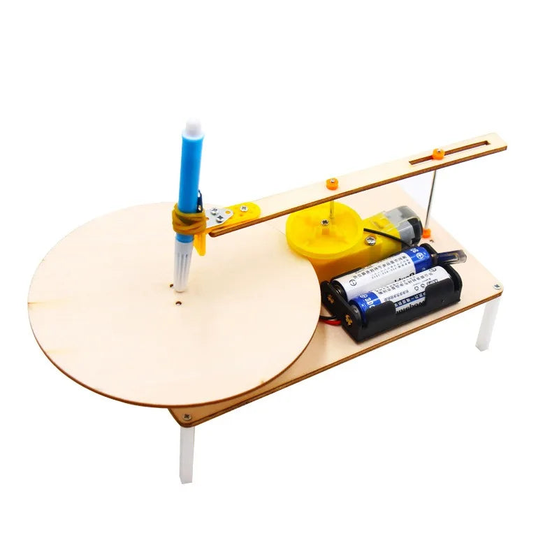 DIY Wooden Electric Plotter Drawing Robot STEM Kit