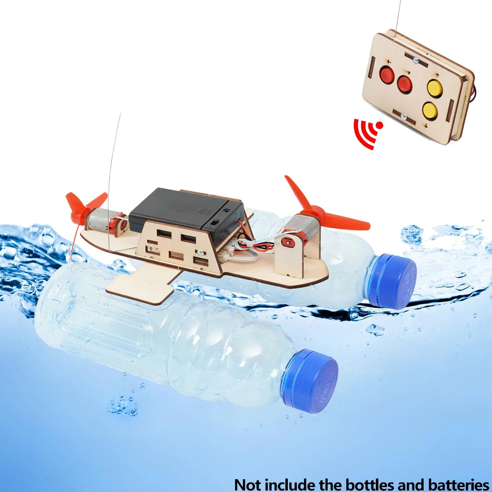 DIY Remote Control Wind Ship Model – Wooden STEM Boat Kit