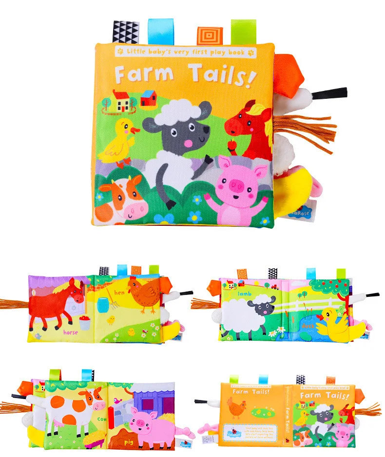 3D Visual Tail Cloth Book for Babies – Interactive Learning Toy