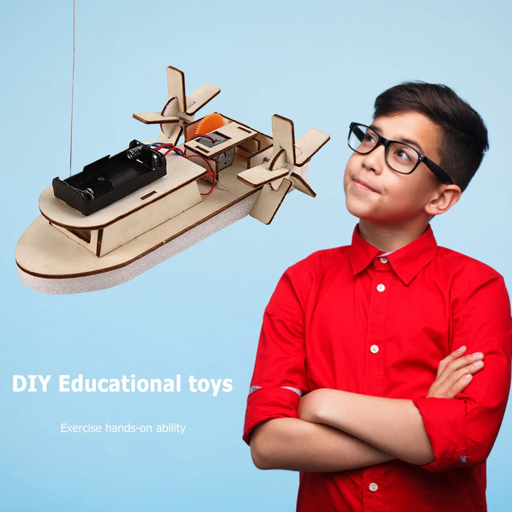 DIY 3D Wooden Car & Boat Science Experiment STEM Kit