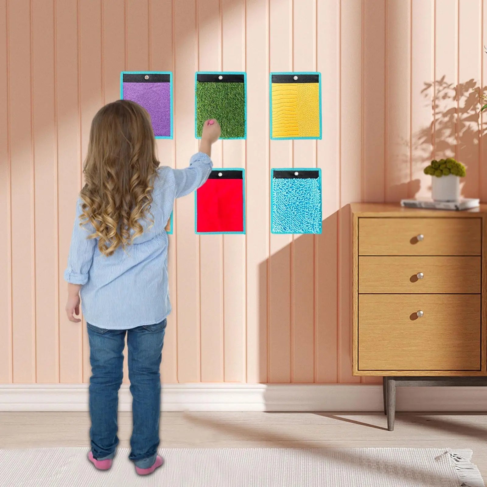 8pcs Felt Sensory Mats – Textured Exploration Tiles for Kids & Autism Learning