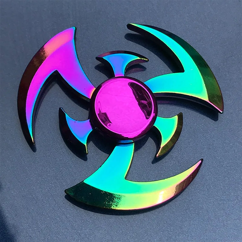 Metal Rainbow Fidget Spinner with R188 Mute Bearing