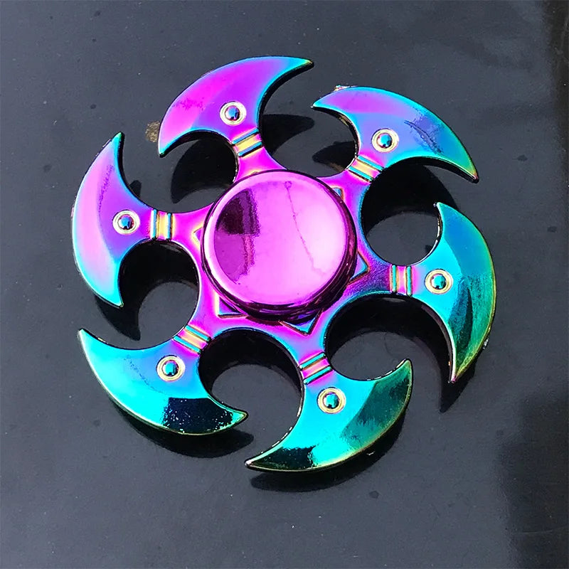 Metal Rainbow Fidget Spinner with R188 Mute Bearing