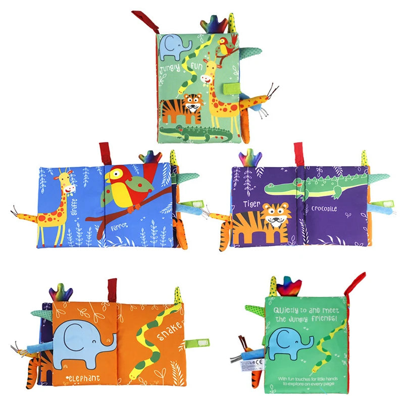 3D Visual Tail Cloth Book for Babies – Interactive Learning Toy