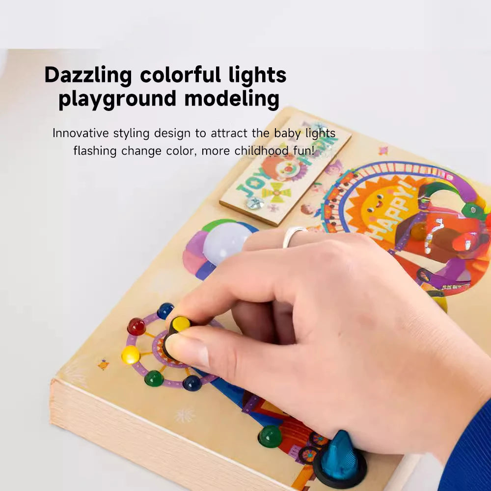 Montessori LED Busy Board – Early Learning Sensory Toy for Kids