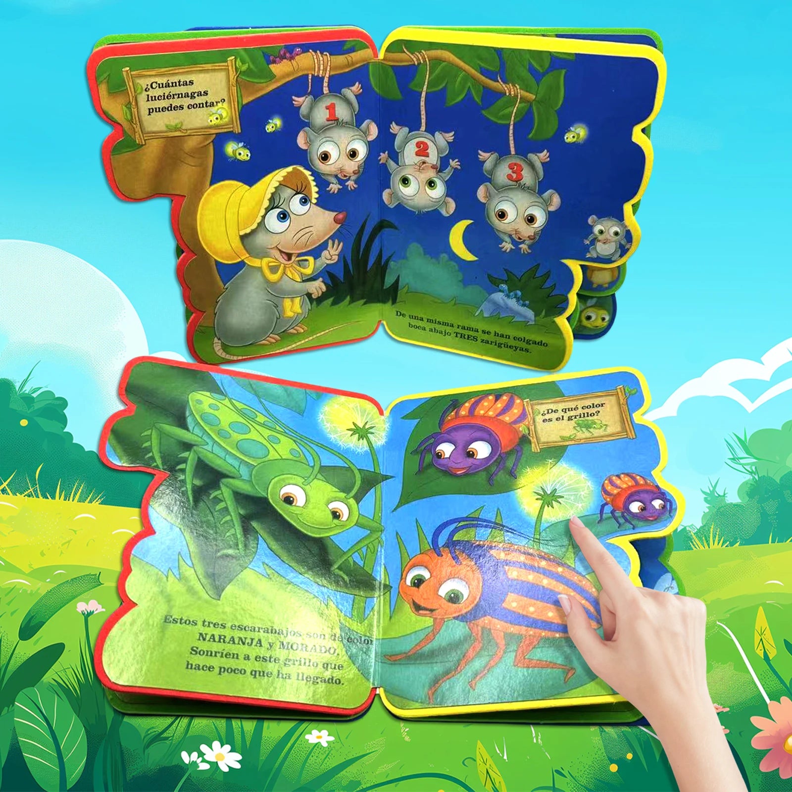 Spanish Children’s Cardboard Picture Book – Animals & Insects