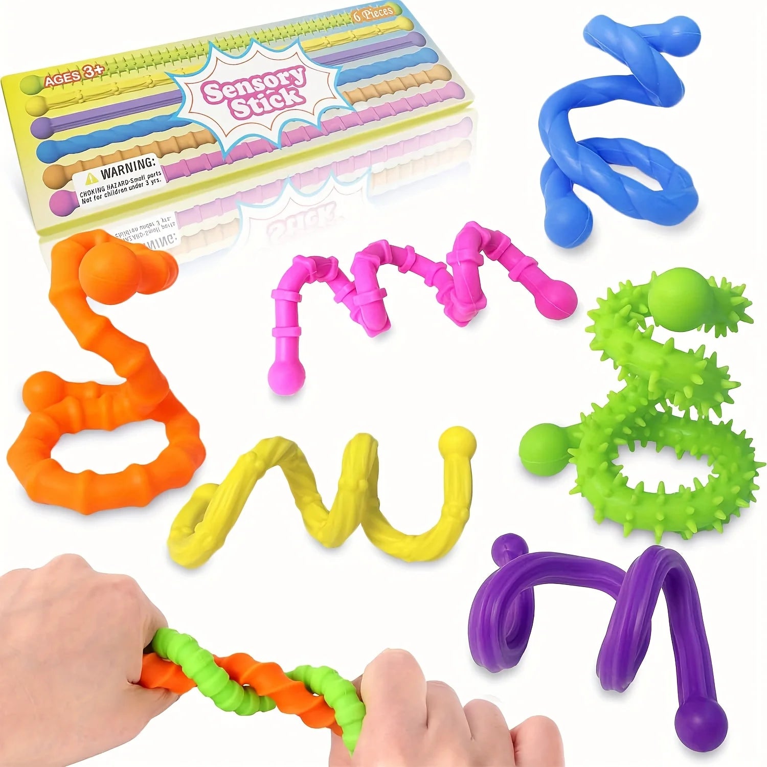 Fidget Sensory Sticks – Calming Anxiety Relief Toys for Kids & Students