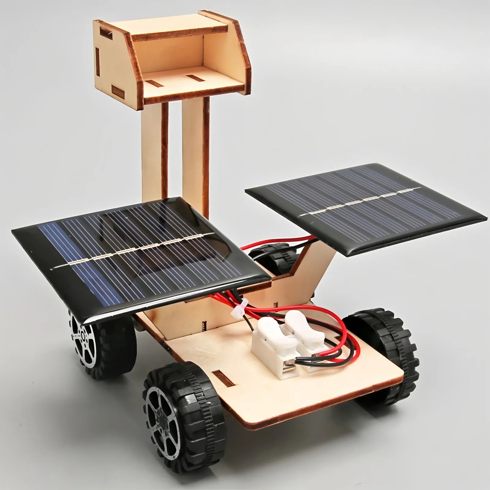 DIY Solar Lunar Exploration Car 3D Wooden Science Kit
