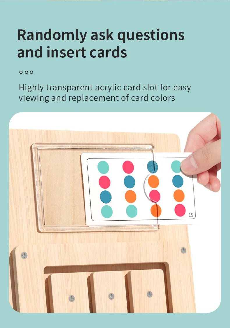 Montessori Wooden Color & Shape Matching Board
