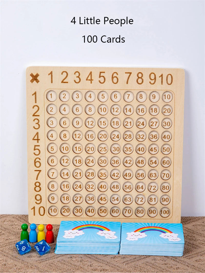 Montessori Wooden 99 Multiplication Board