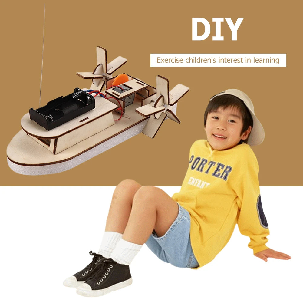 DIY 3D Wooden Car & Boat Science Experiment STEM Kit