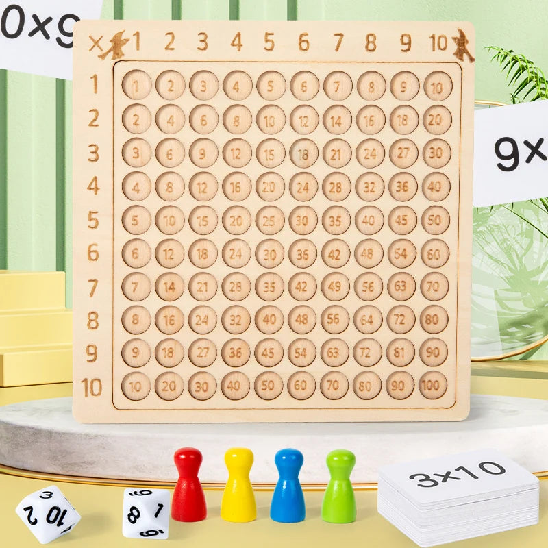 Montessori Wooden 99 Multiplication Board