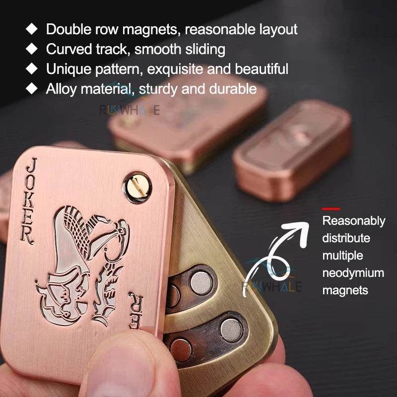 EDC Metal Push Slider Fidget Toy