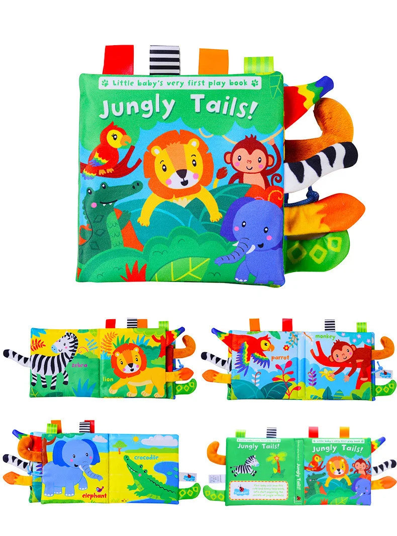 3D Visual Tail Cloth Book for Babies – Interactive Learning Toy