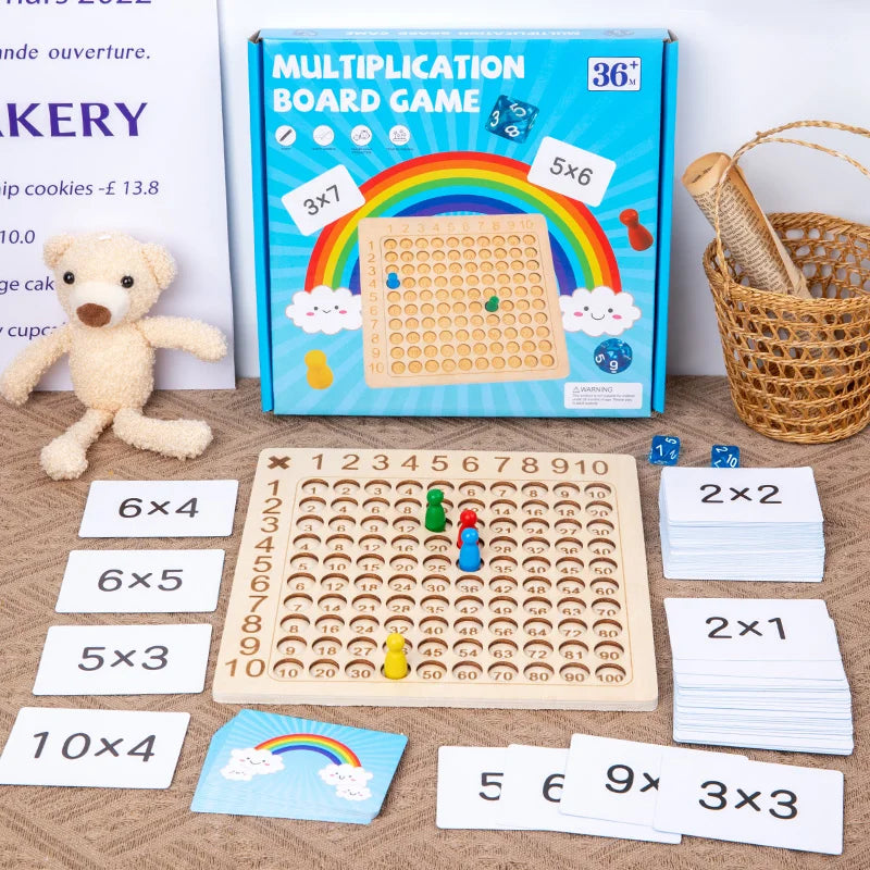 Montessori Wooden 99 Multiplication Board