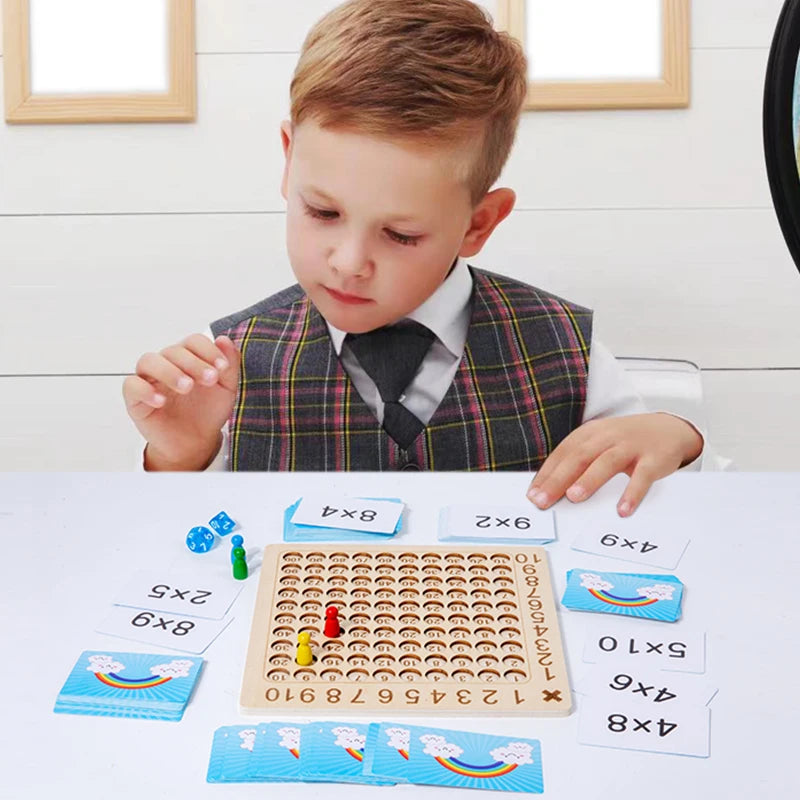 Montessori Wooden 99 Multiplication Board