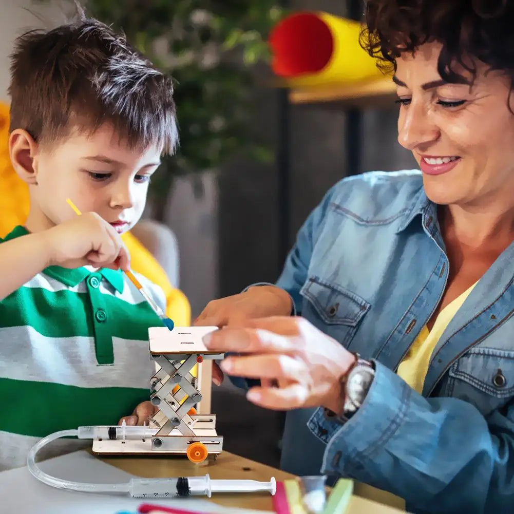 Kids DIY Hydraulic Lift Table Science Experiment Kit