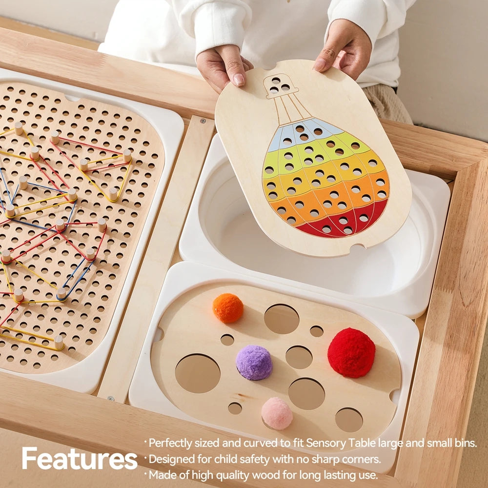 Montessori Sensory Tray Board – Classroom & Therapy Tool for Fine Motor Skills