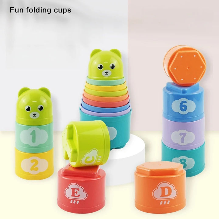Montessori Number & Letter Stacking Cups