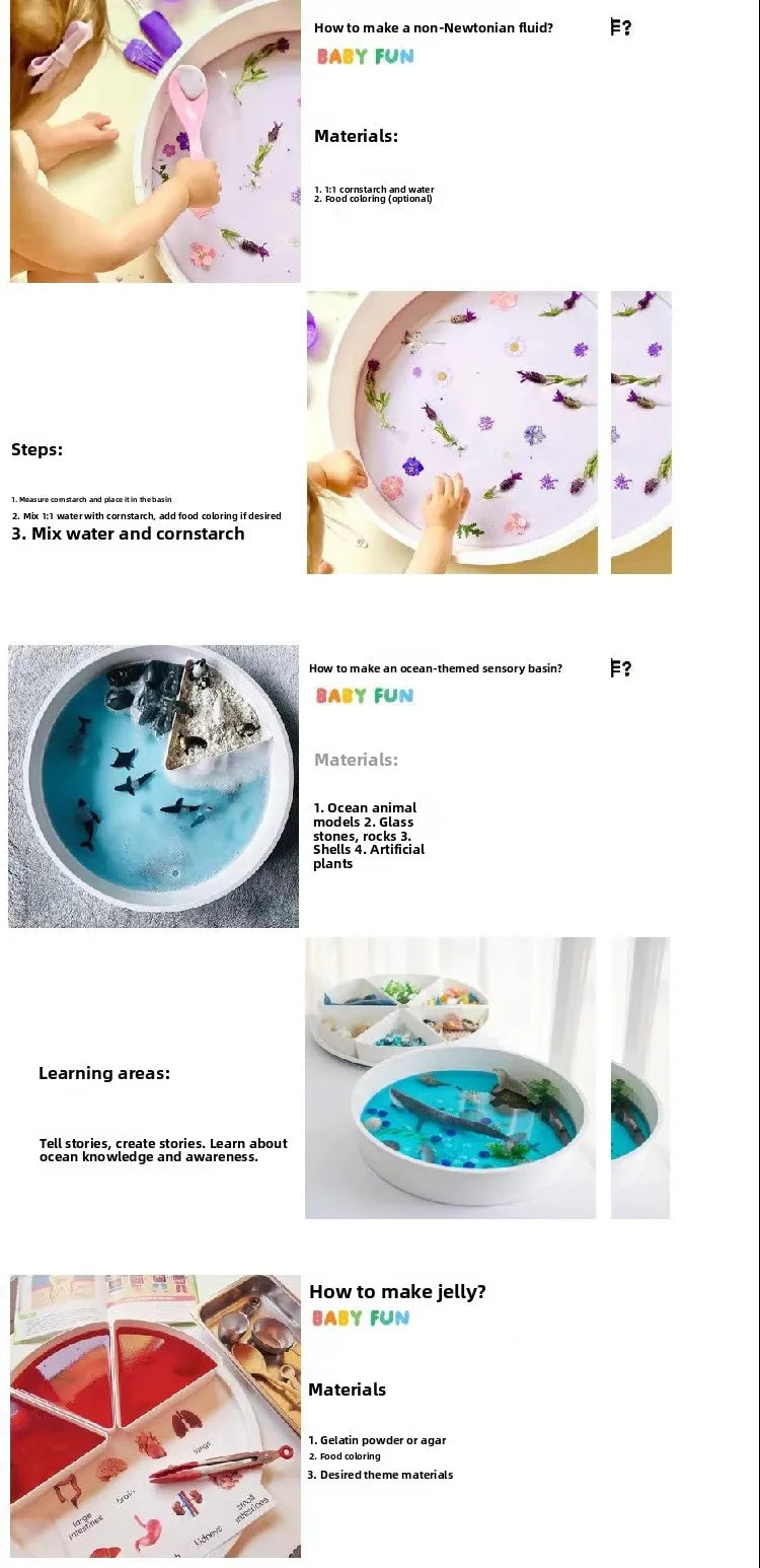 Sensory Bin Play Sand Tray