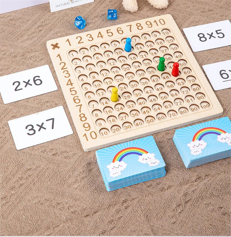 Montessori Wooden 99 Multiplication Board
