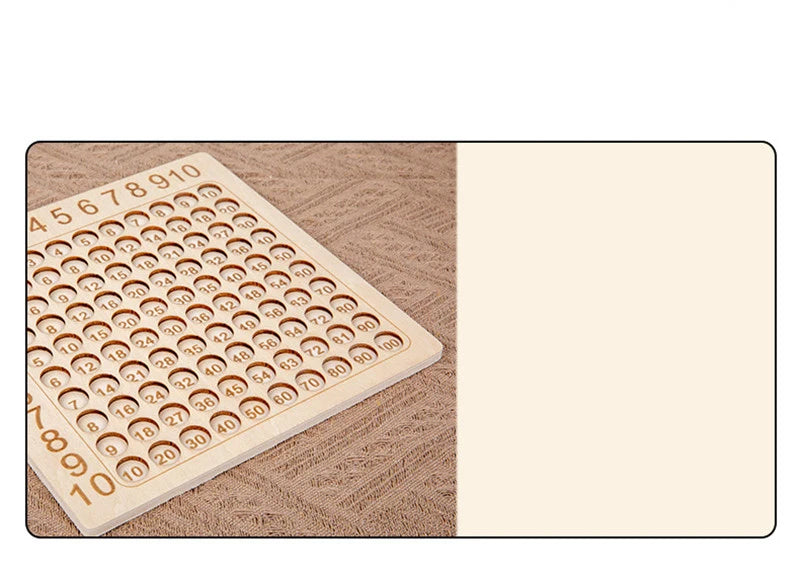 Montessori Wooden 99 Multiplication Board