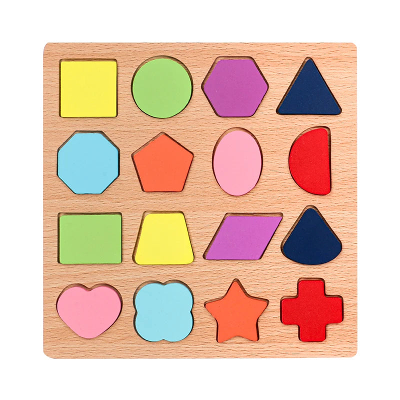 Montessori Wooden Alphabet & Number Puzzle