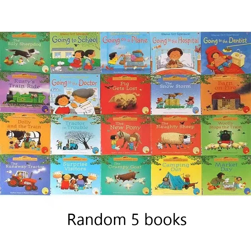 20-Book Usborne English Picture Storybook Set for Kids