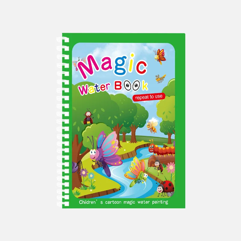 Magic Water Drawing Book – Reusable Montessori Coloring & Learning Toy for Kids