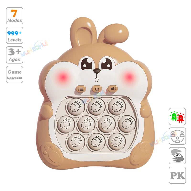 Electronic Light-Up Pop Game Console