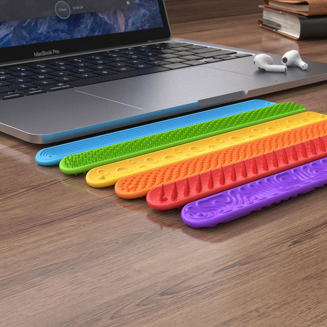 6pcs Silicone Sensory Fidget Slap Bracelets – Calming Toys for Kids with Autism