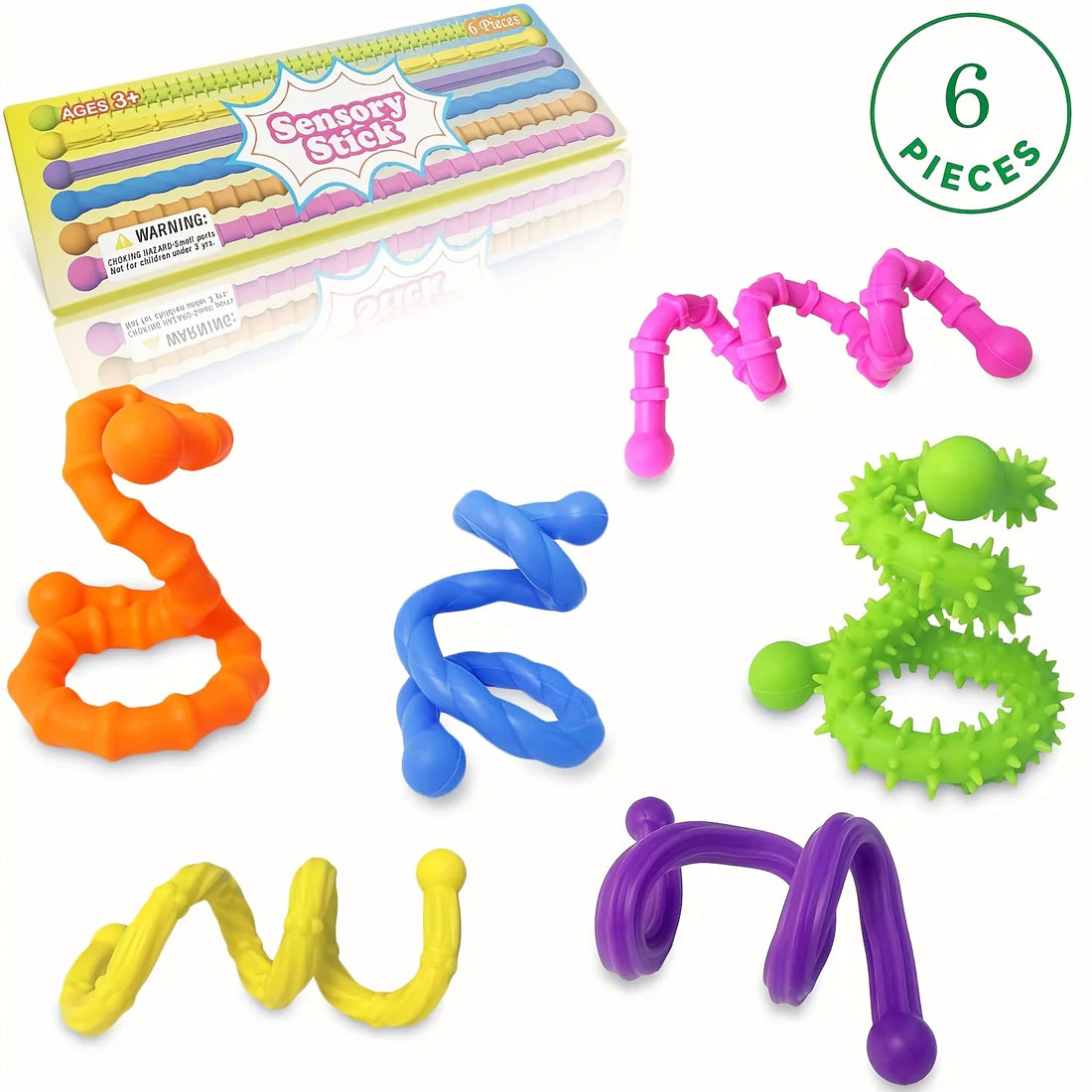 Fidget Sensory Sticks – Calming Anxiety Relief Toys for Kids & Students