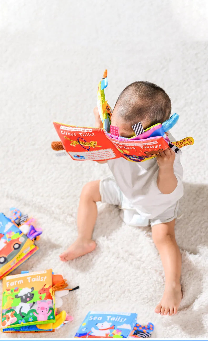 3D Visual Tail Cloth Book for Babies – Interactive Learning Toy